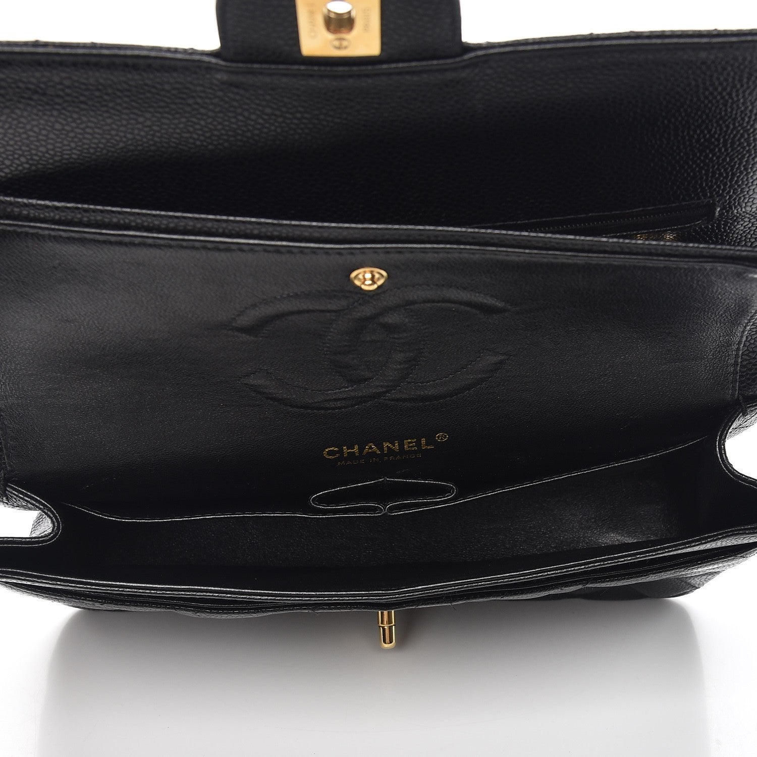 Chanel Caviar Quilted Medium Double Flap Black 6 of 8