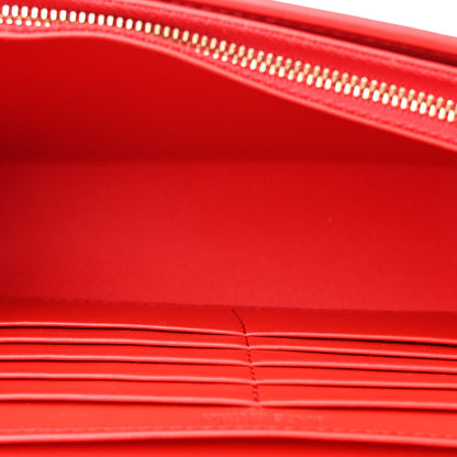Christian Louboutin Calfskin Spikes Loubinthesky Paloma Clutch Red 5 of 12