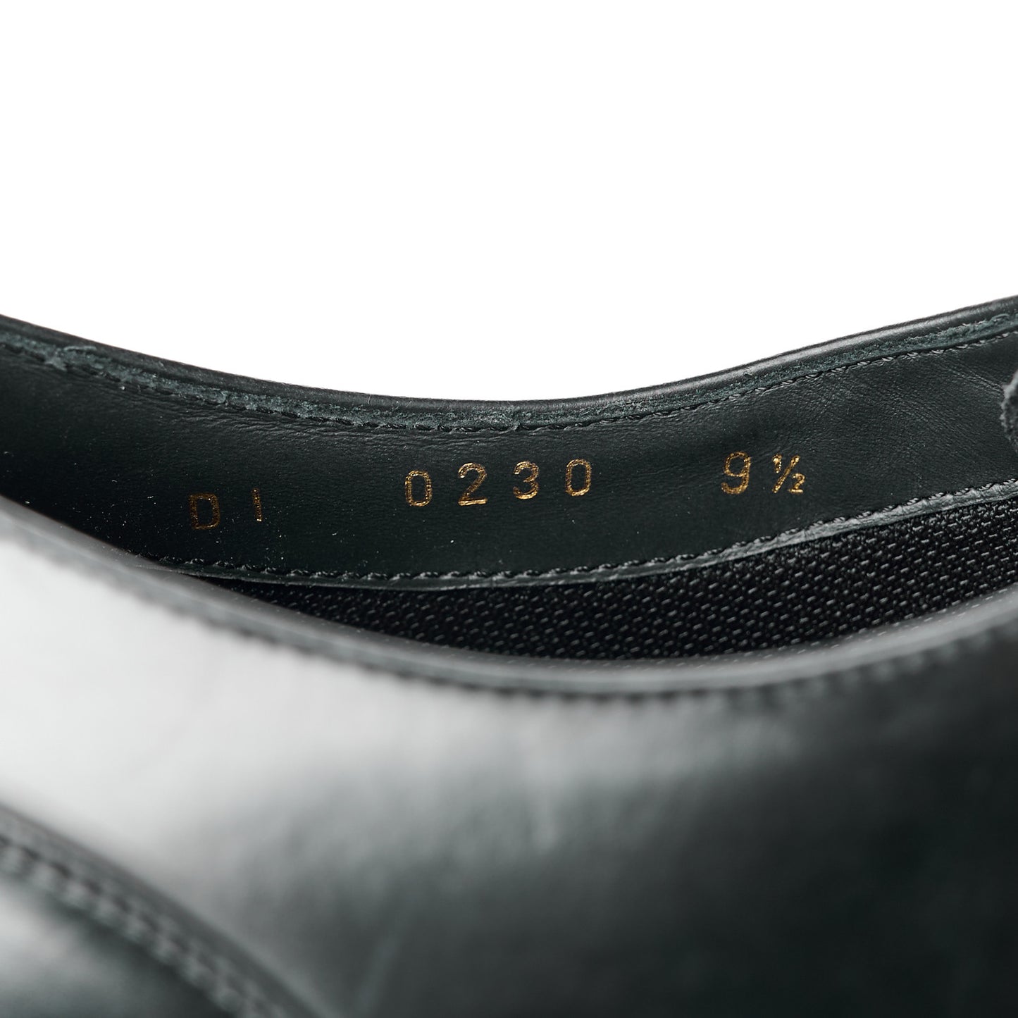 Calfskin Mens Vendome Richelieu 9.5 Black