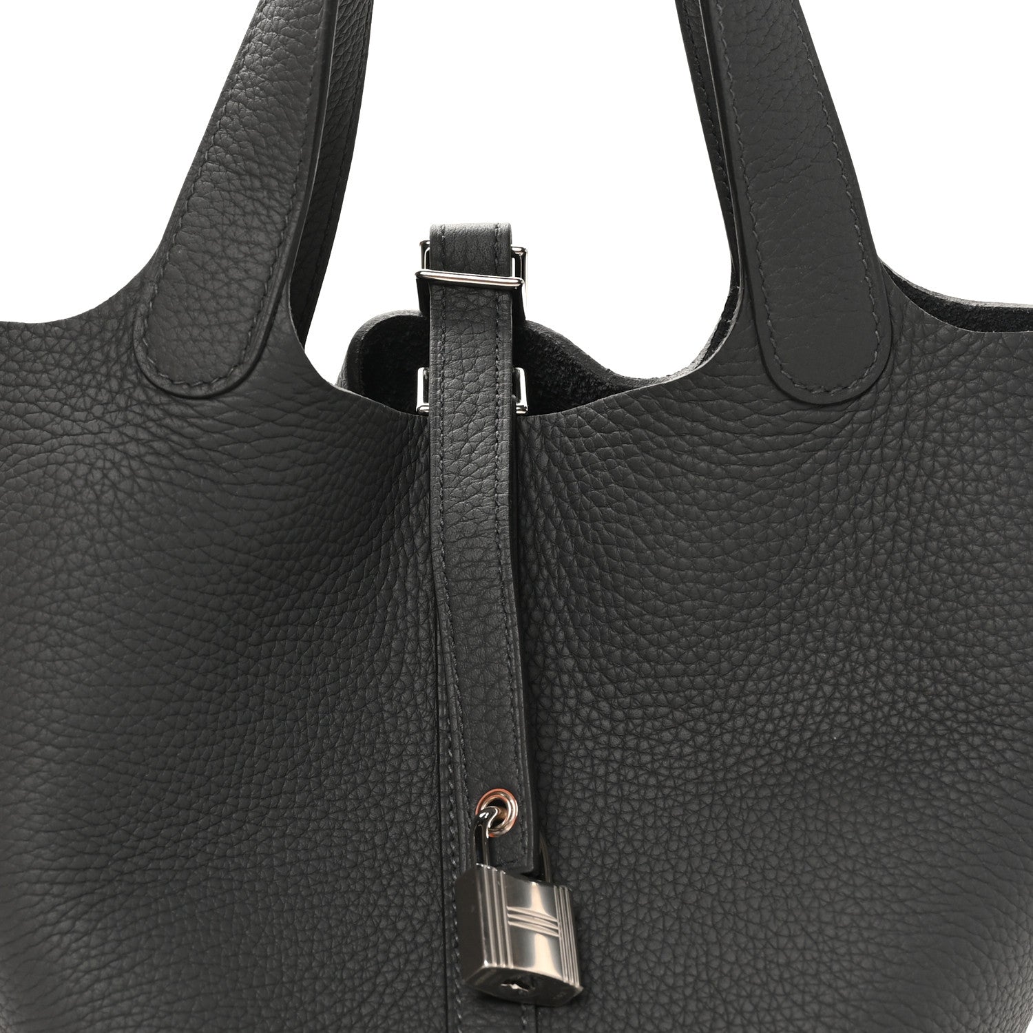 Hermes Taurillon Clemence Picotin Lock 18 PM Gris Misty 1874292