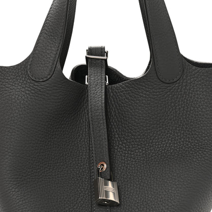 Hermes Taurillon Clemence Picotin Lock 18 PM Gris Misty 8 of 13
