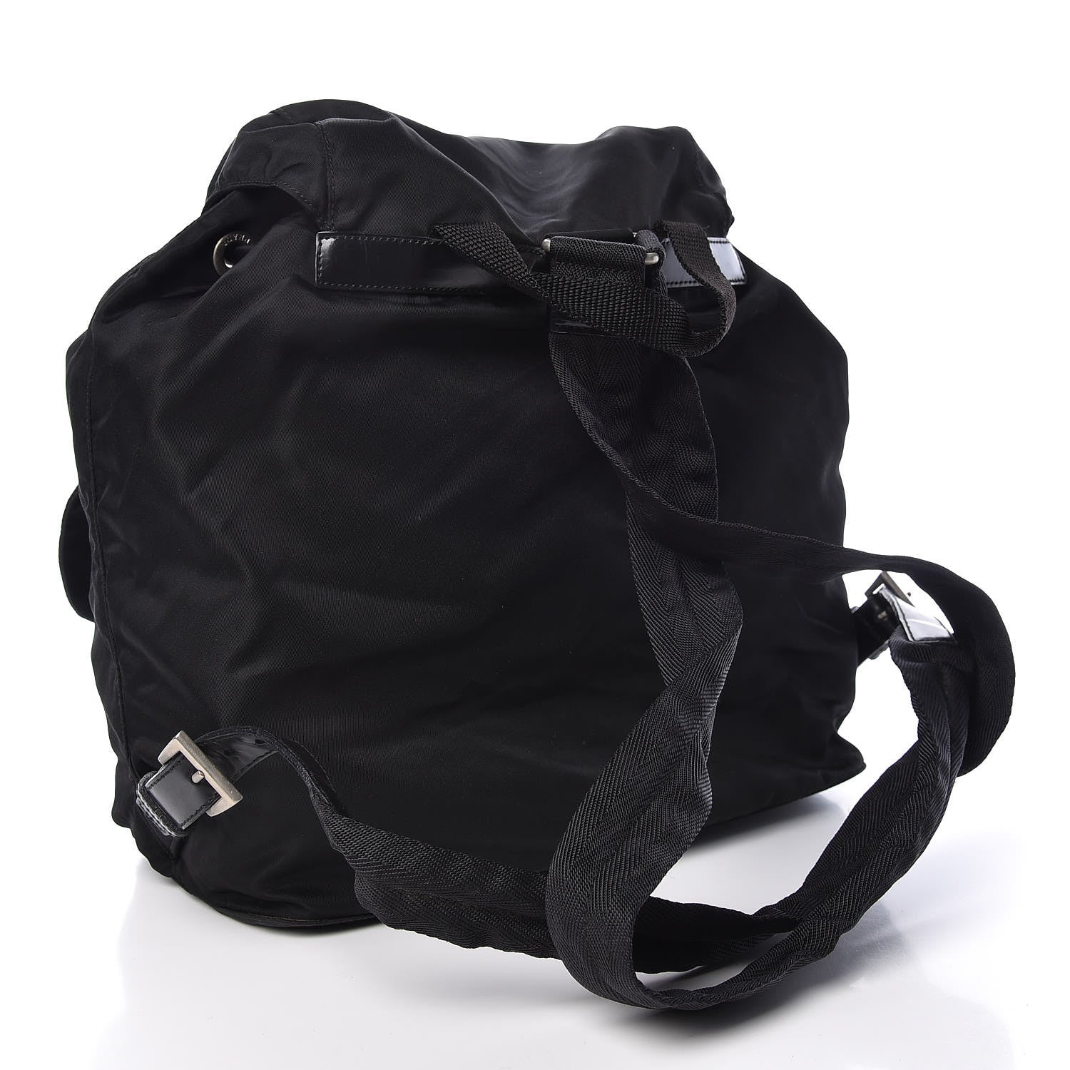 Prada Nylon Vela Medium Backpack Black 3 of 12