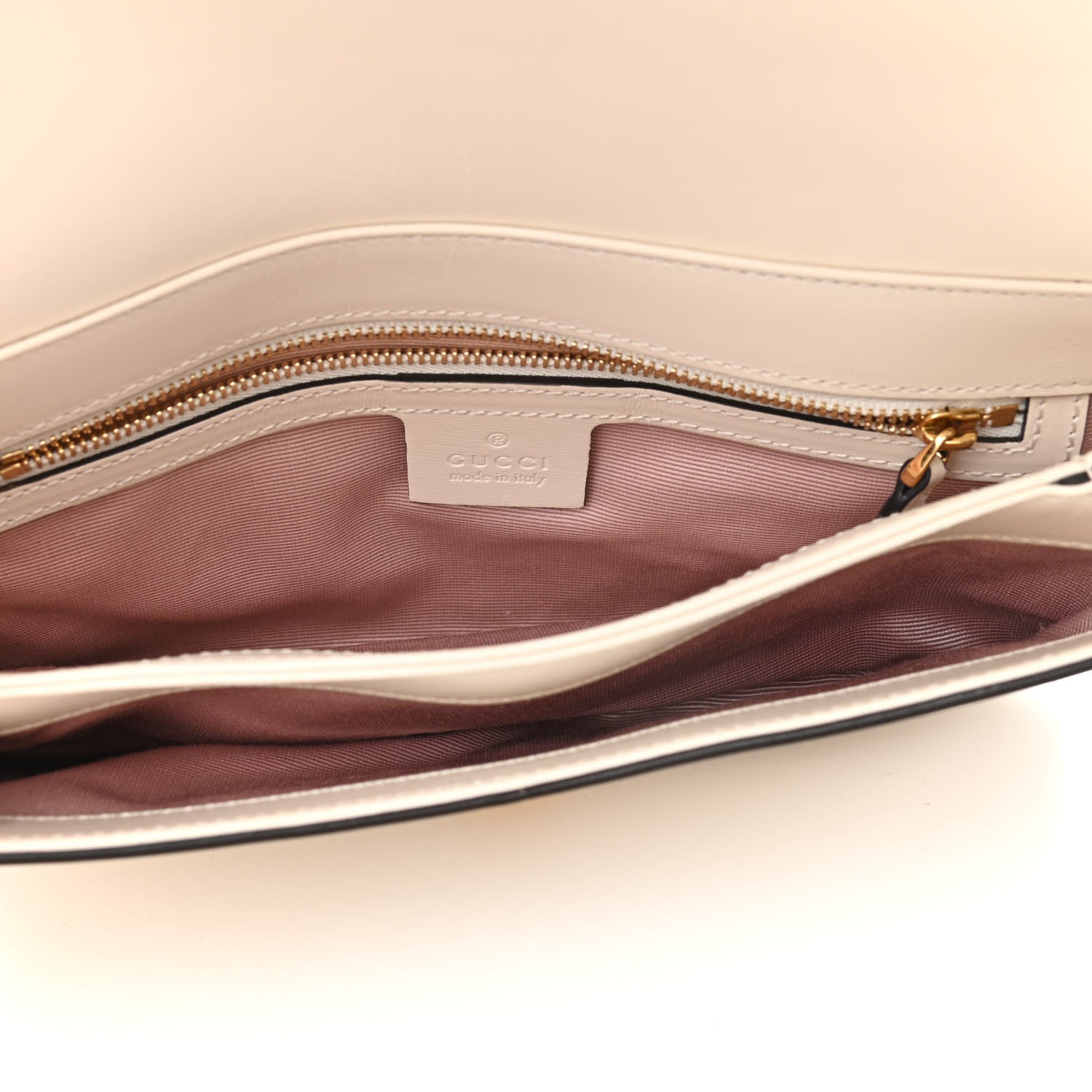 Gucci Calfskin Small Arli Flap Shoulder Bag Mystic White 5 of 12