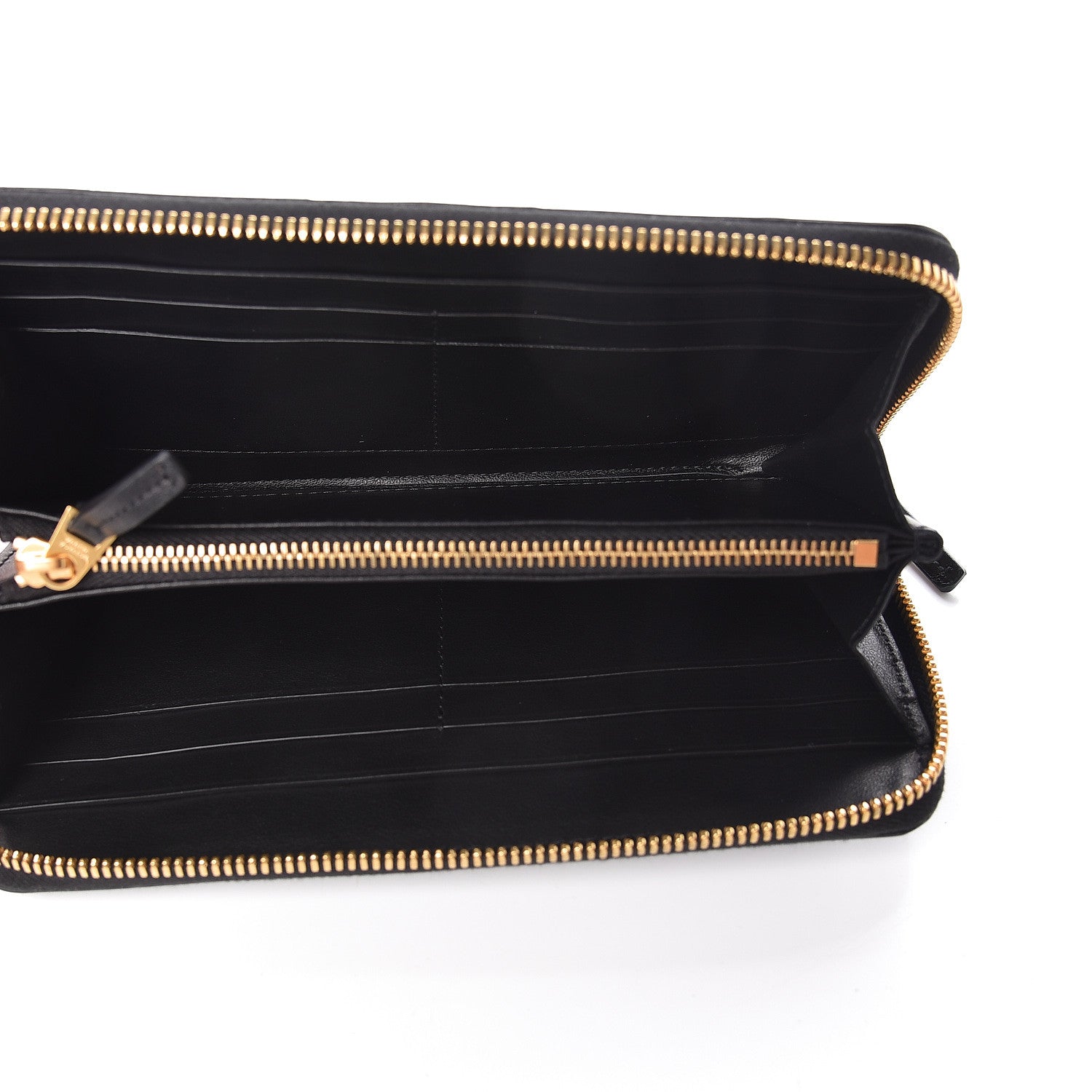 Bottega Veneta Calfskin Padded Paper Zip Wallet Black 5 of 7