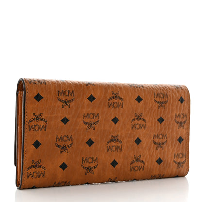 MCM Visetos Large Trifold Flap Wallet Cognac 3 of 8