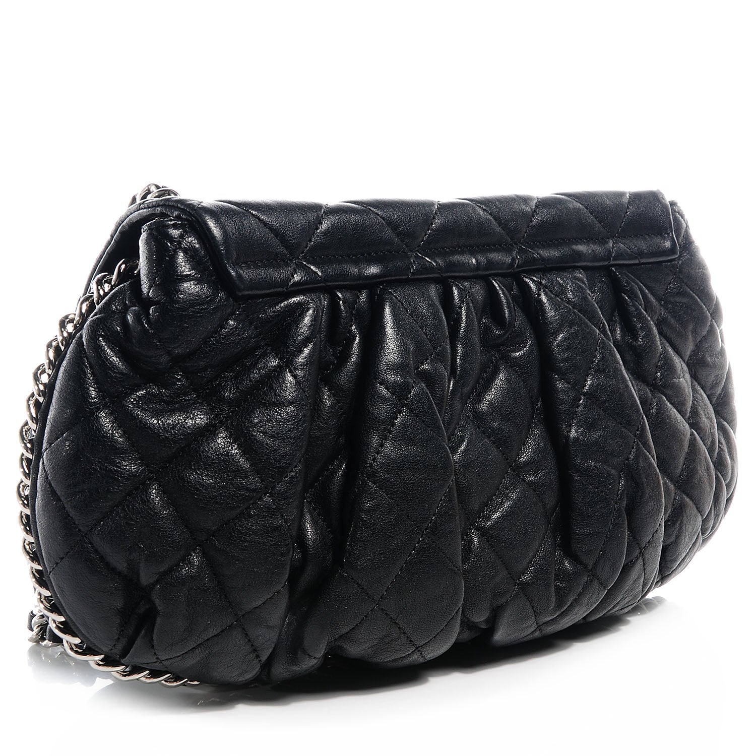 Chanel Lambskin Chain Around Medium Messenger Bag Black 3 of 8