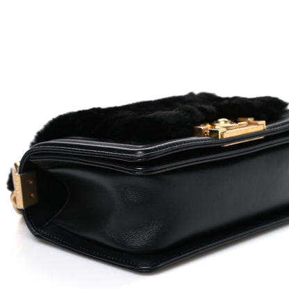 Chanel Orylag Rabbit Fur Calfskin Small Top Handle Boy Flap Black 9 of 11