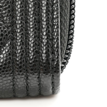 Chanel Caviar Quilted Boy Zip Around Coin Purse Wallet Black 8 of 10