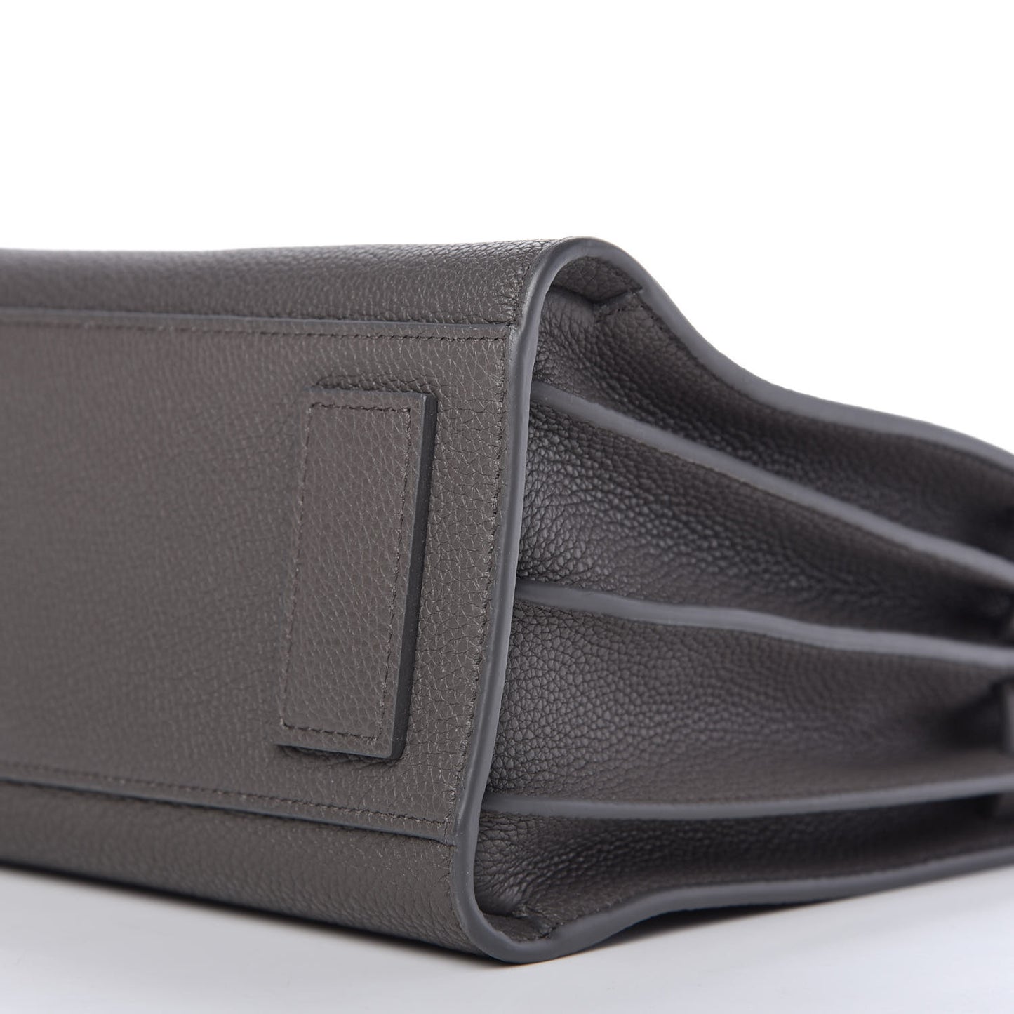 Grained Calfskin Baby Sac De Jour Supple Fog