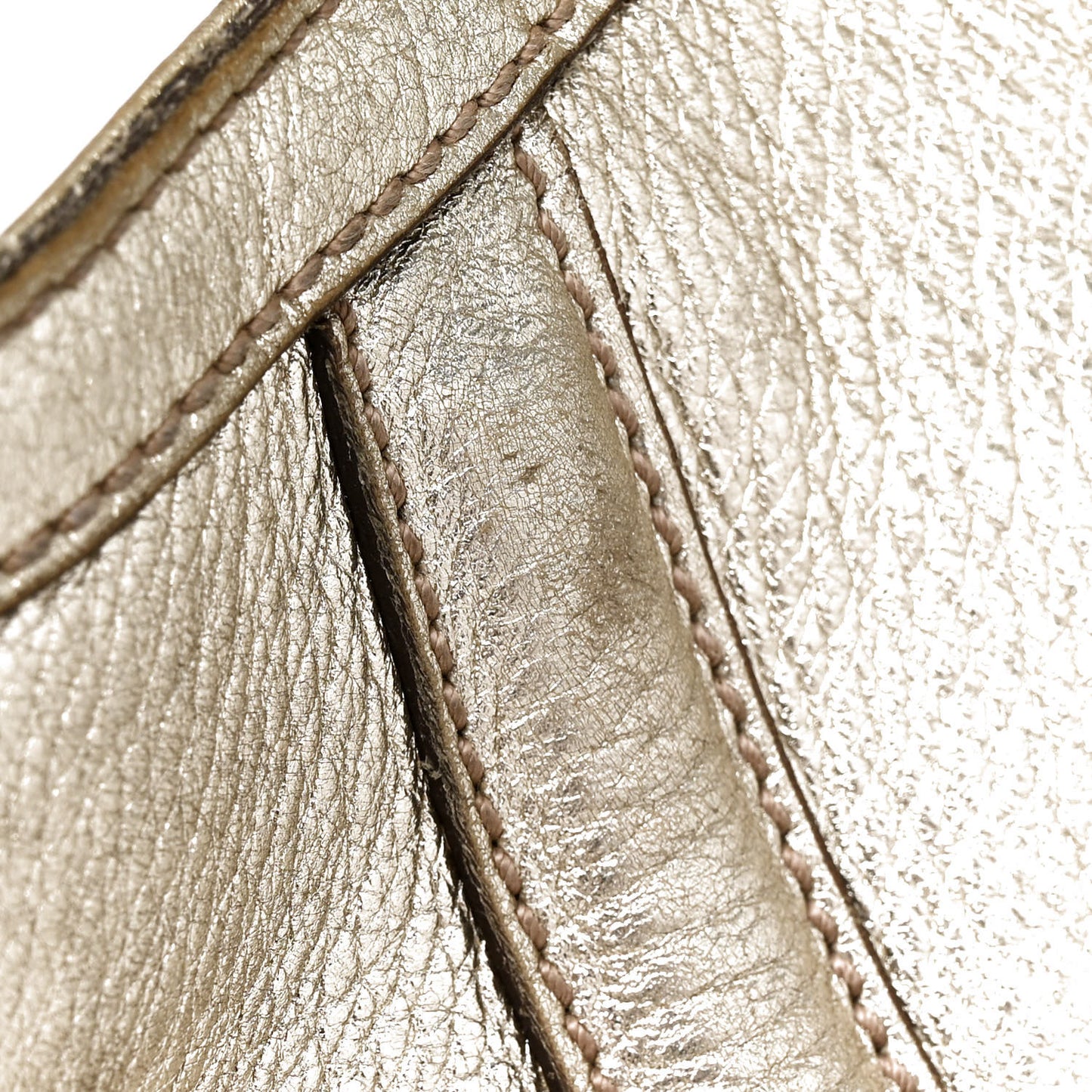 Leather Medium Britt Hobo Gold