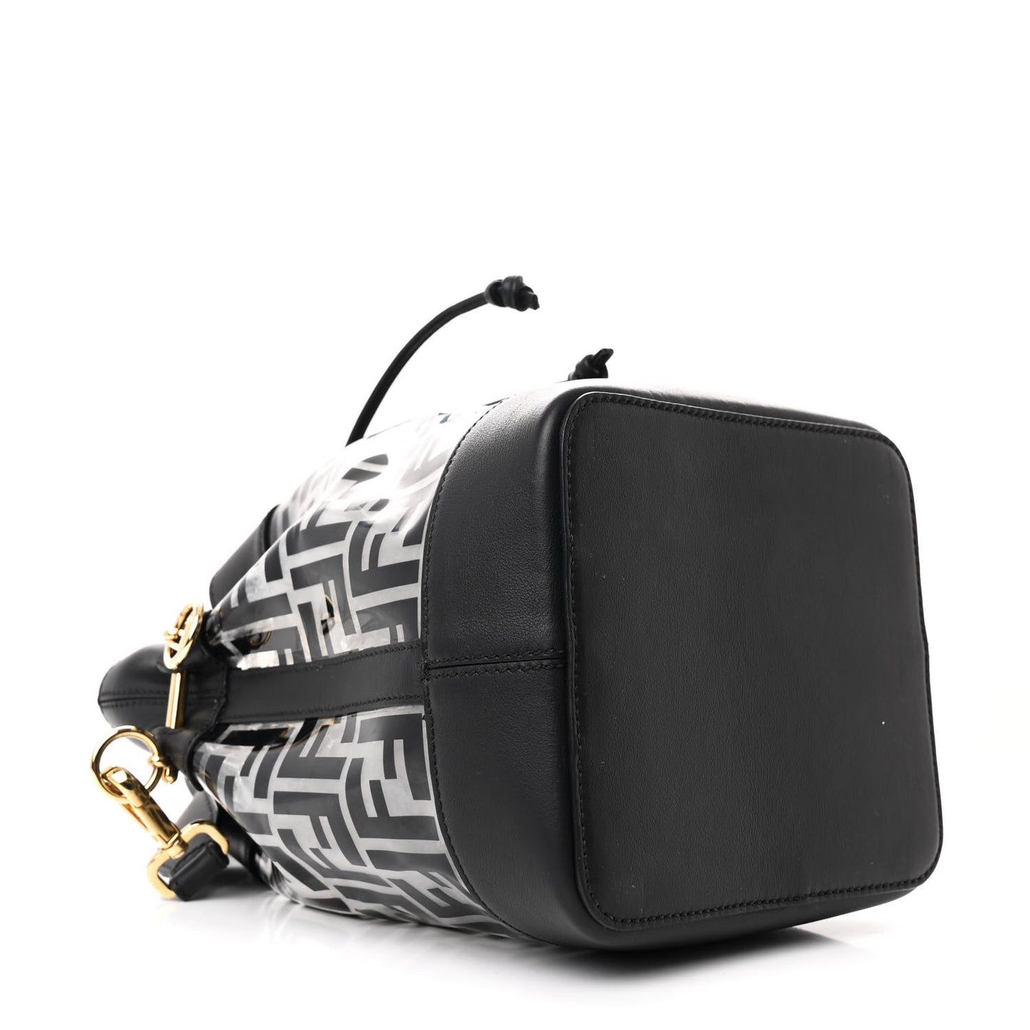 TPU FF Vitello Grace F is Fendi Grande Mon Tresor Bucket Bag Black