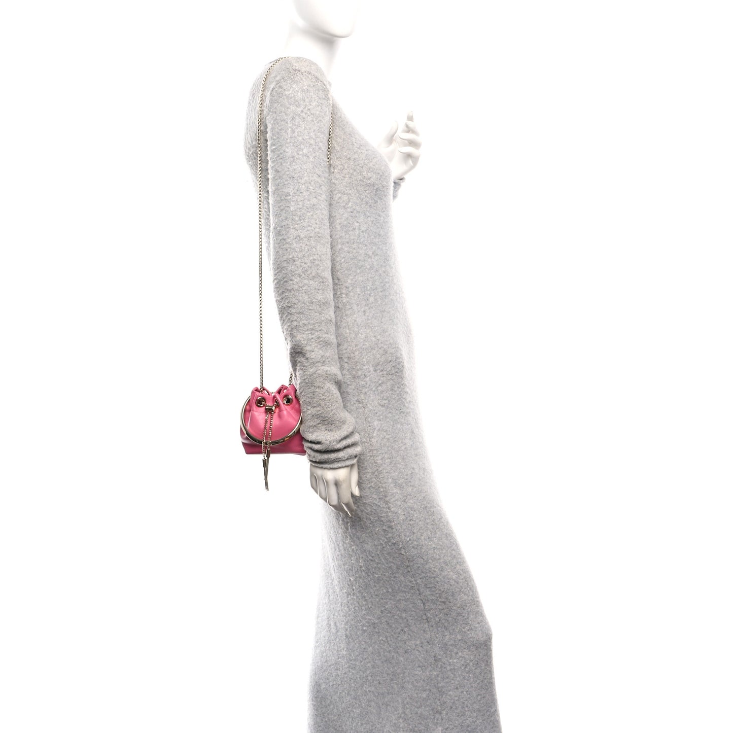 Lambskin Micro Bon Bon Bag Candy Pink
