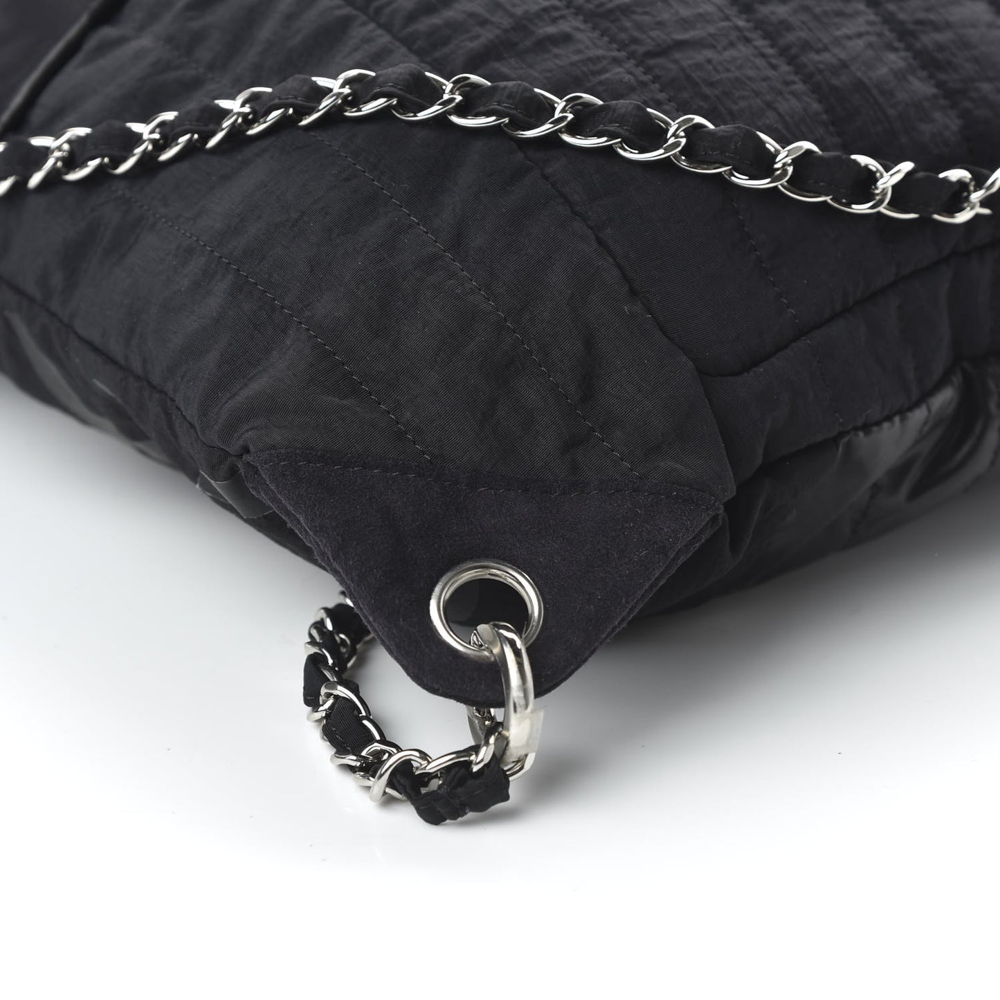 Nylon Drawstring Backpack Black