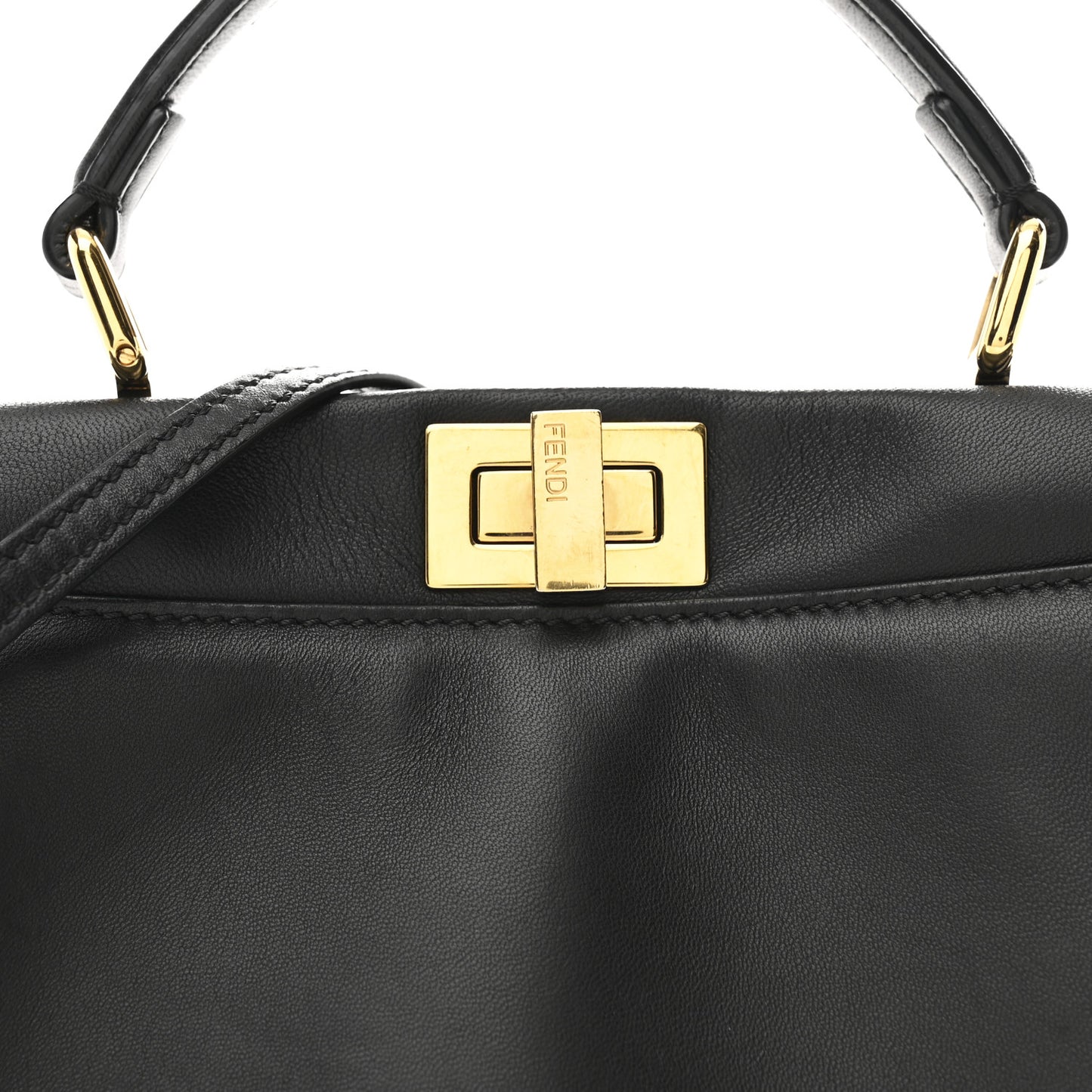 Nappa Mini Peekaboo Iconic Satchel Black