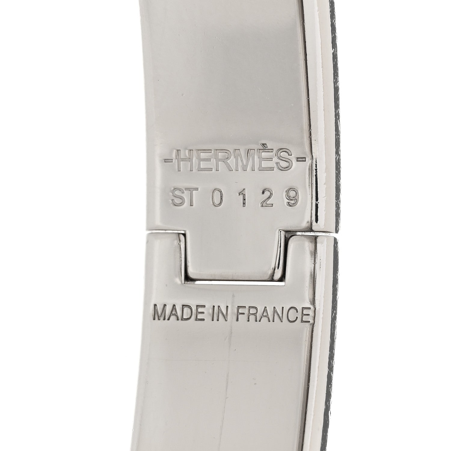 Hermes Enamel Narrow Clic Clac H Bracelet PM White 4 of 6