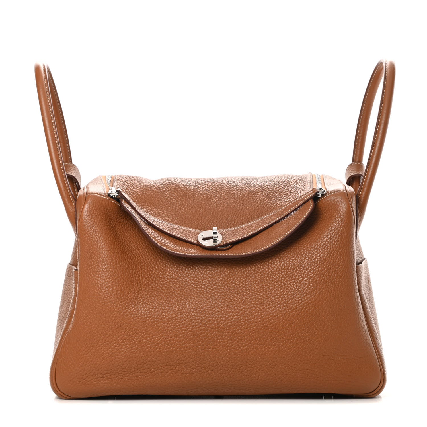Hermes Taurillon Clemence Lindy 34 Gold 1 of 15