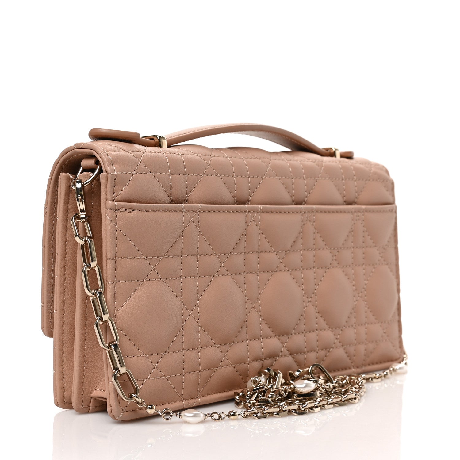 Christian Dior Lambskin Cannage Mini My Dior Bag Rose Des Vents 3 of 8