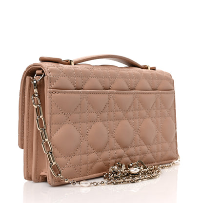 Christian Dior Lambskin Cannage Mini My Dior Bag Rose Des Vents 3 of 8