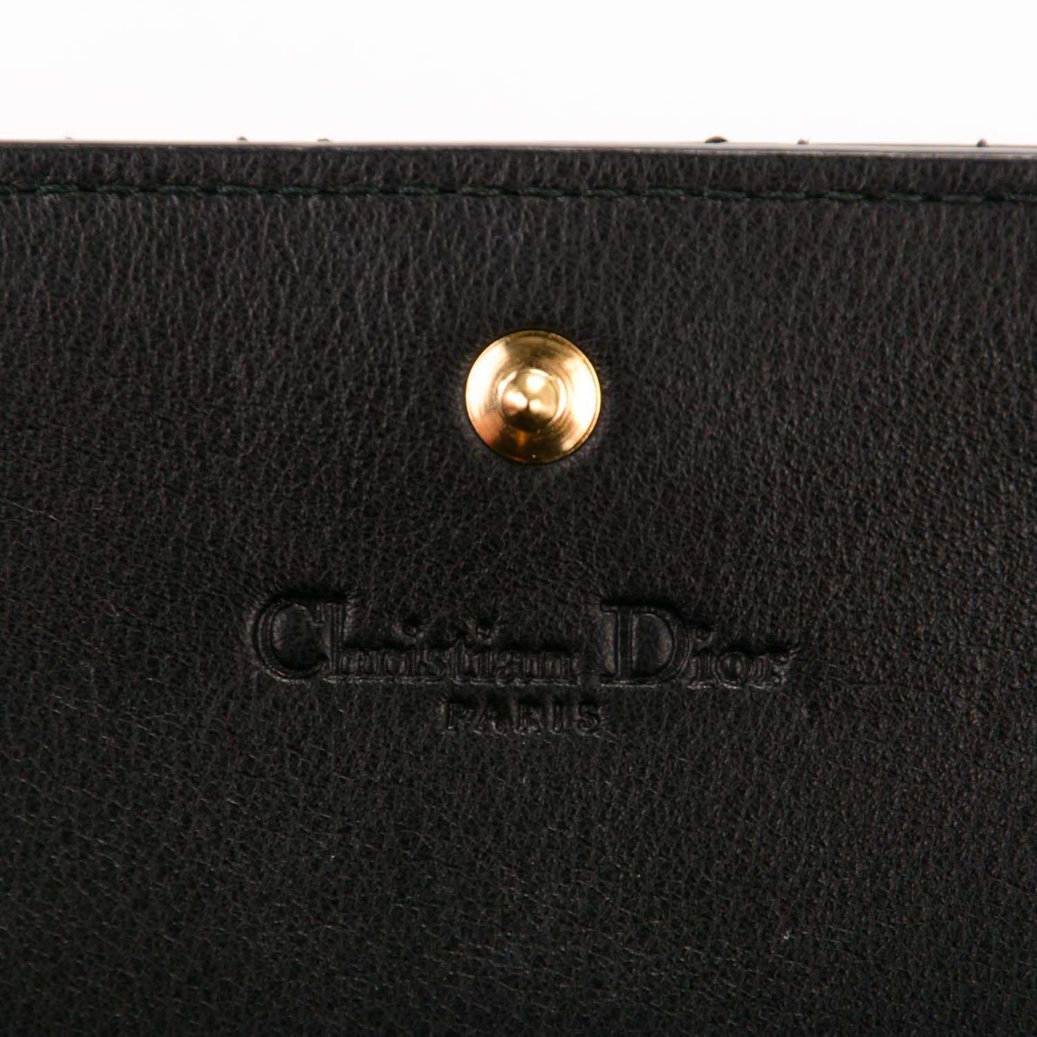 Christian Dior Patent Cannage Rendez-vous Chain Wallet Black 5 of 7