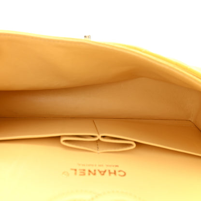 Chanel Caviar Quilted Small Double Flap Yellow 5 of 10