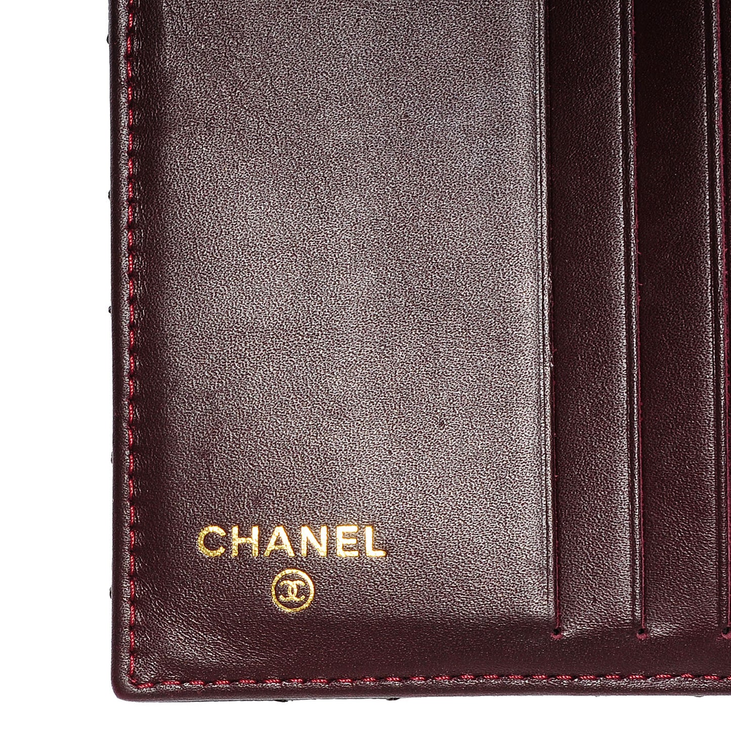 Caviar Quilted Compact Flap Wallet Black