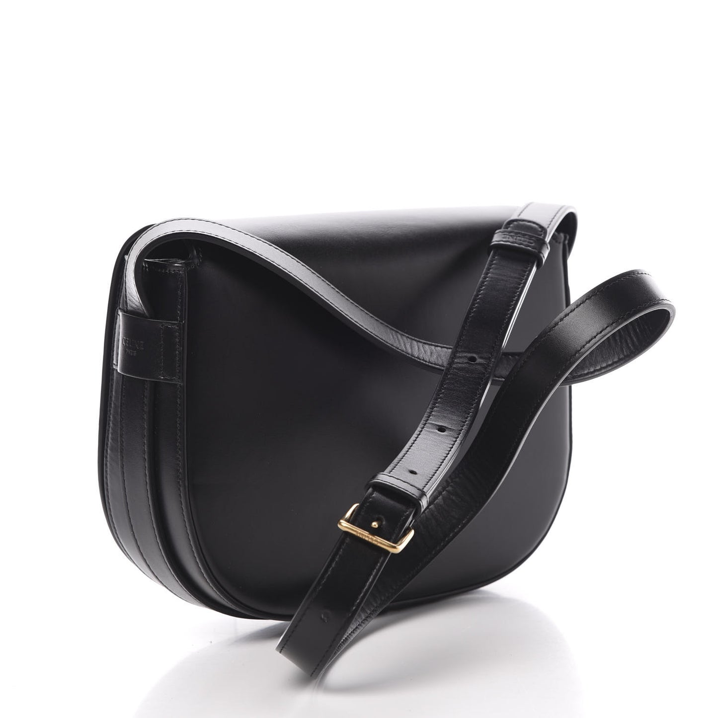Shiny Calfskin Medium Maillon Triomphe Black