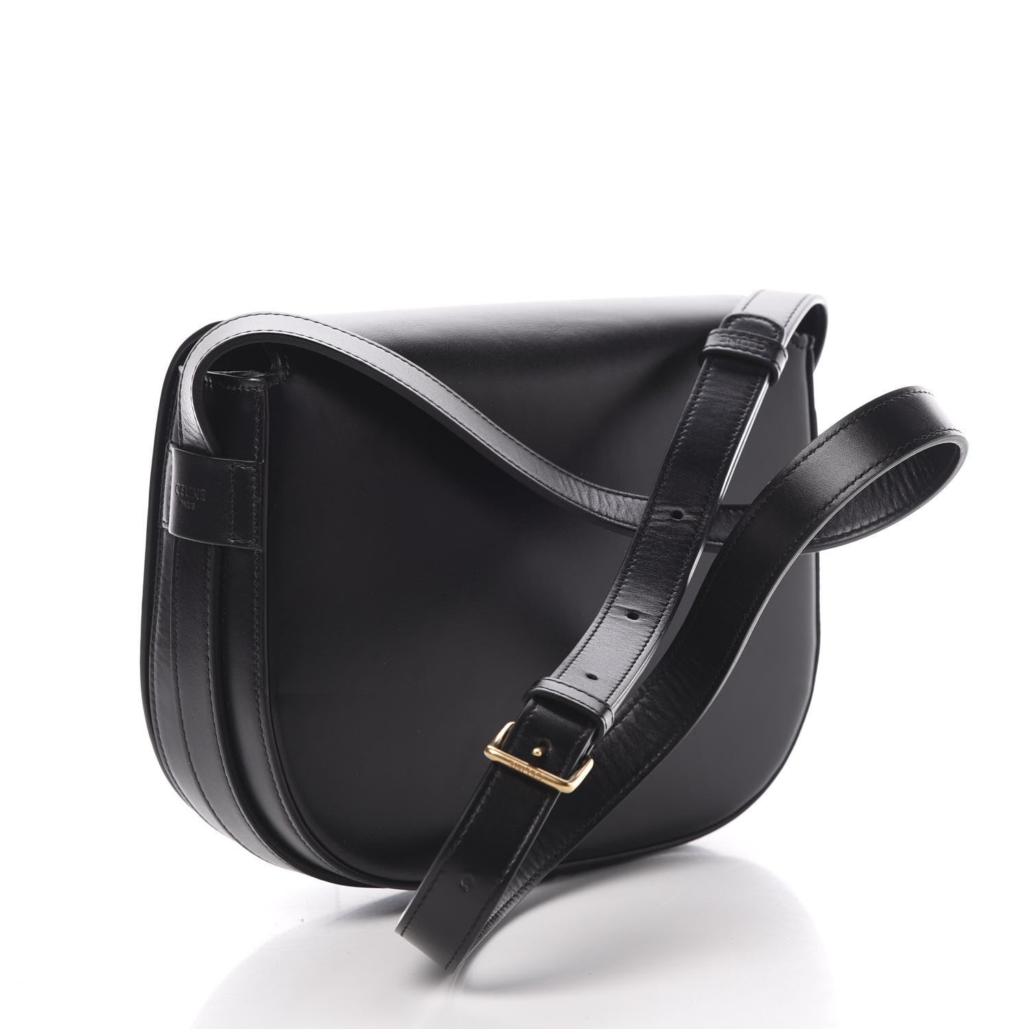 Celine Shiny Calfskin Medium Maillon Triomphe Black 3 of 14