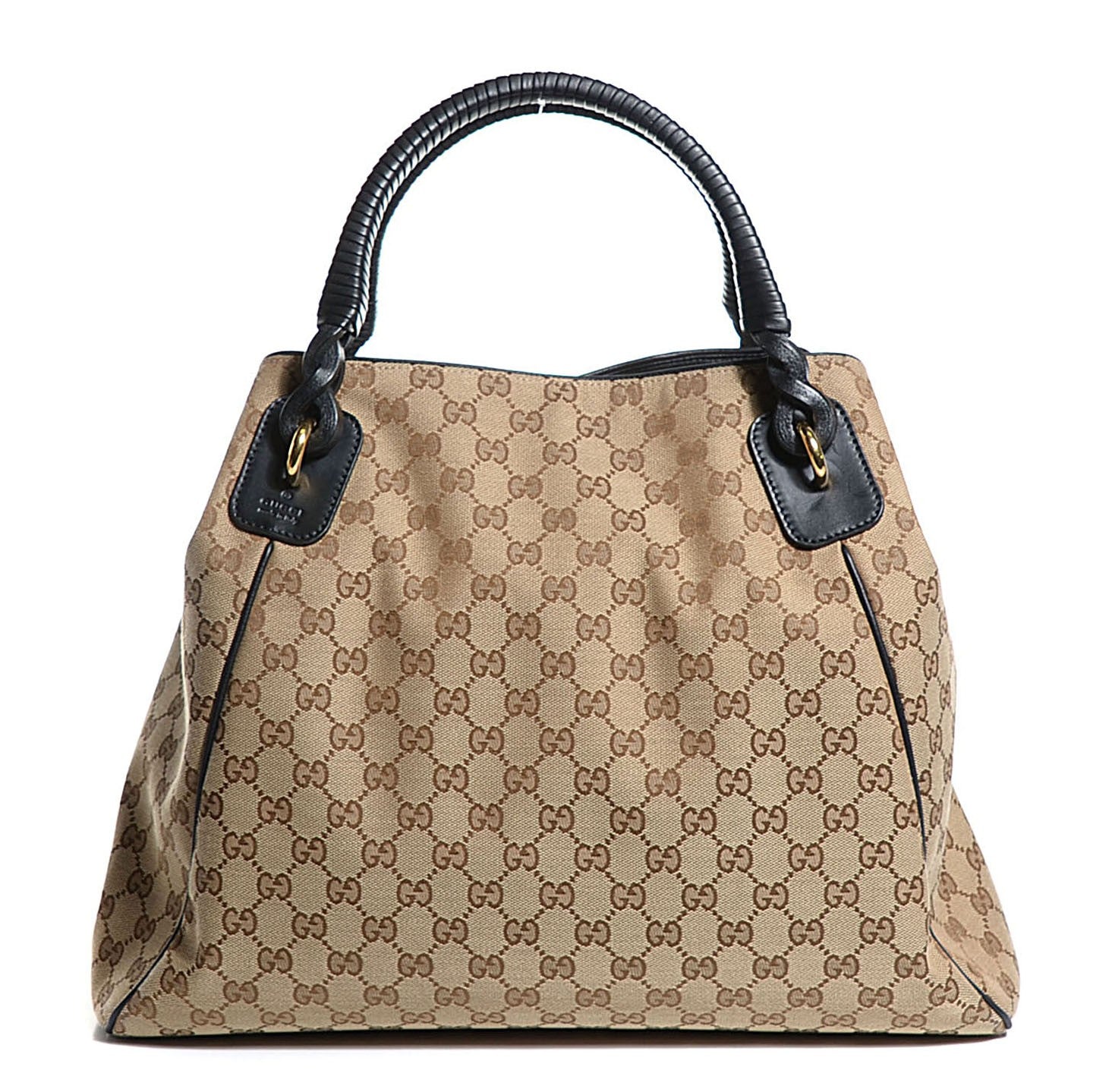 Gucci Monogram Large Tote Brown Black 1 of 7