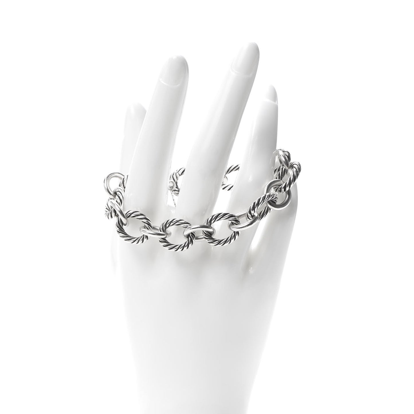 Sterling Silver 12mm Large Oval Link Bracelet