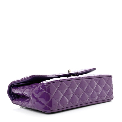 Chanel Patent Calfskin Quilted Medium Double Flap Purple 4 of 11