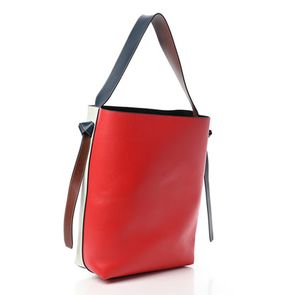 Celine Shiny Smooth Calfskin Small Twisted Cabas Chili White 3 of 9