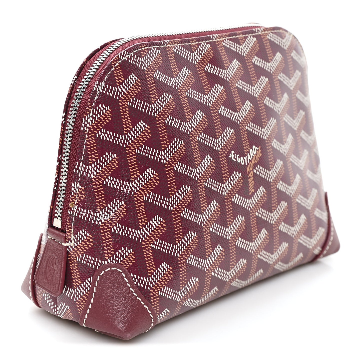 Goyardine Vendome Toiletry Pouch Burgundy