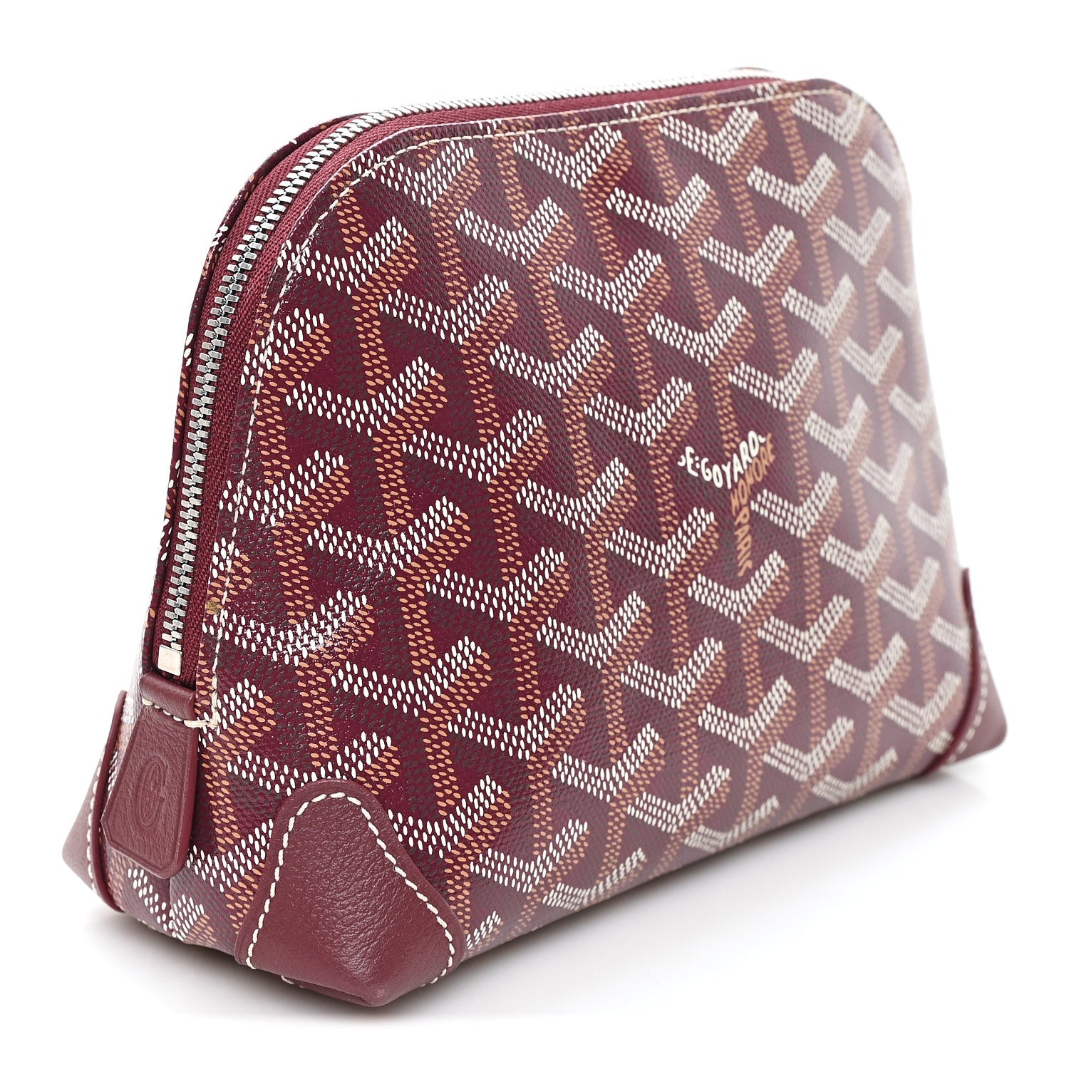 Goyard Goyardine Vendome Toiletry Pouch Burgundy 3 of 6