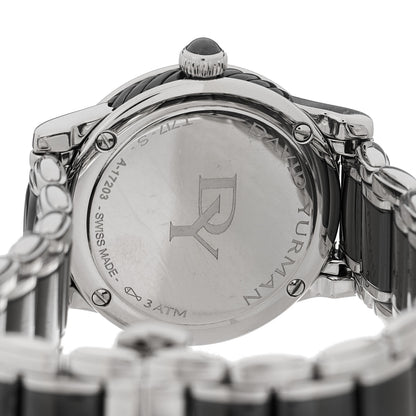 David Yurman Stainless Steel Ceramic Diamond 30mm Classic Quartz Watch Black 4 of 5
