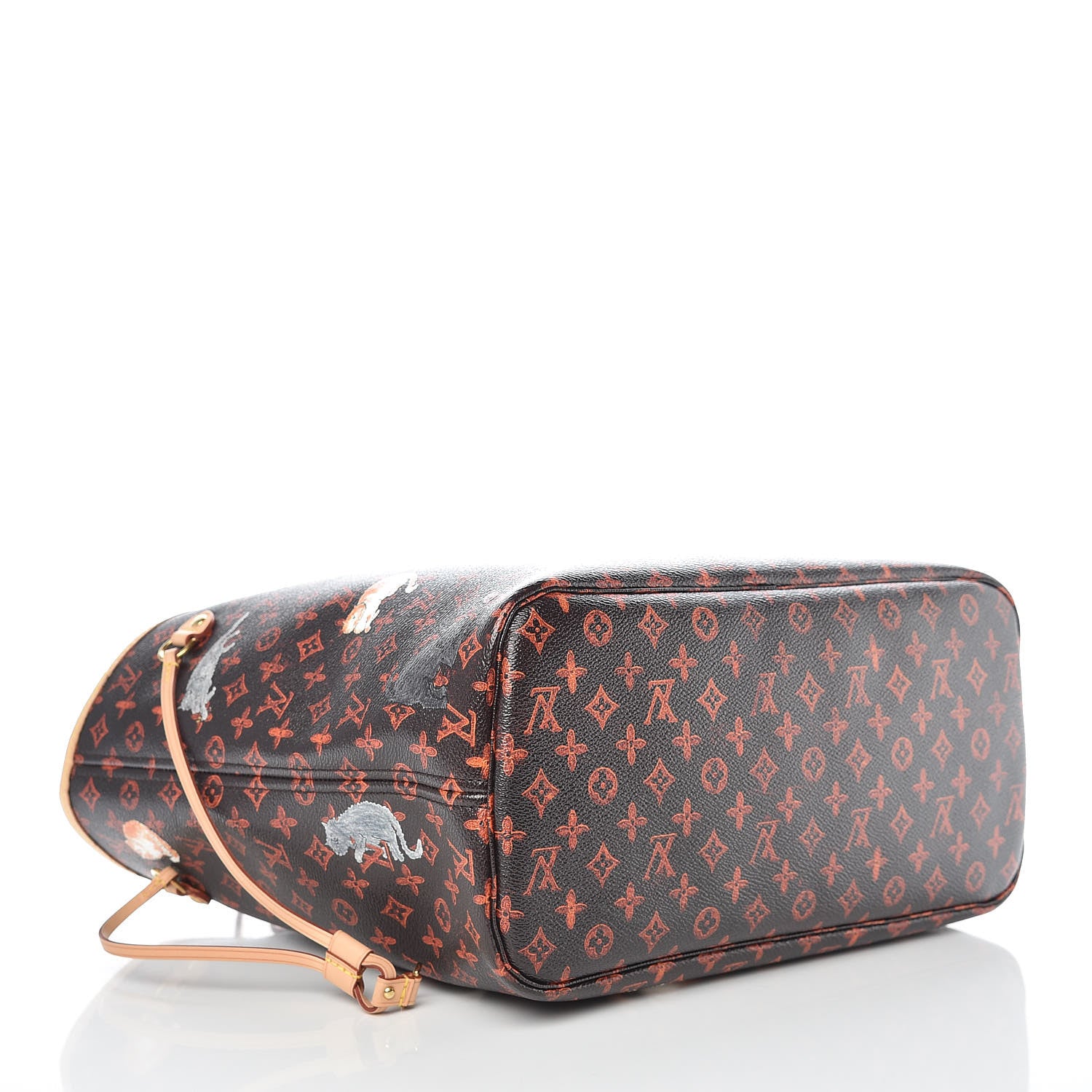 Louis Vuitton Catogram Neverfull MM Marron 5 of 10