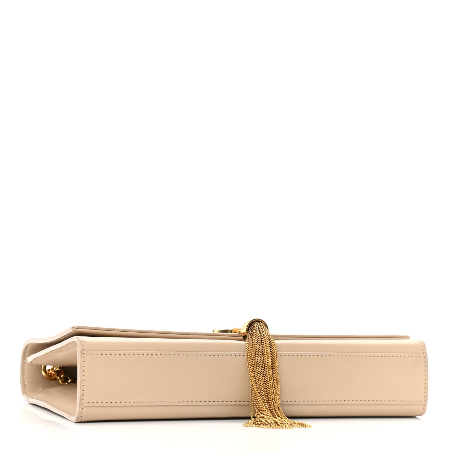Smooth Calfskin Medium Classic Monogram Kate Tassel Satchel Nude Powder