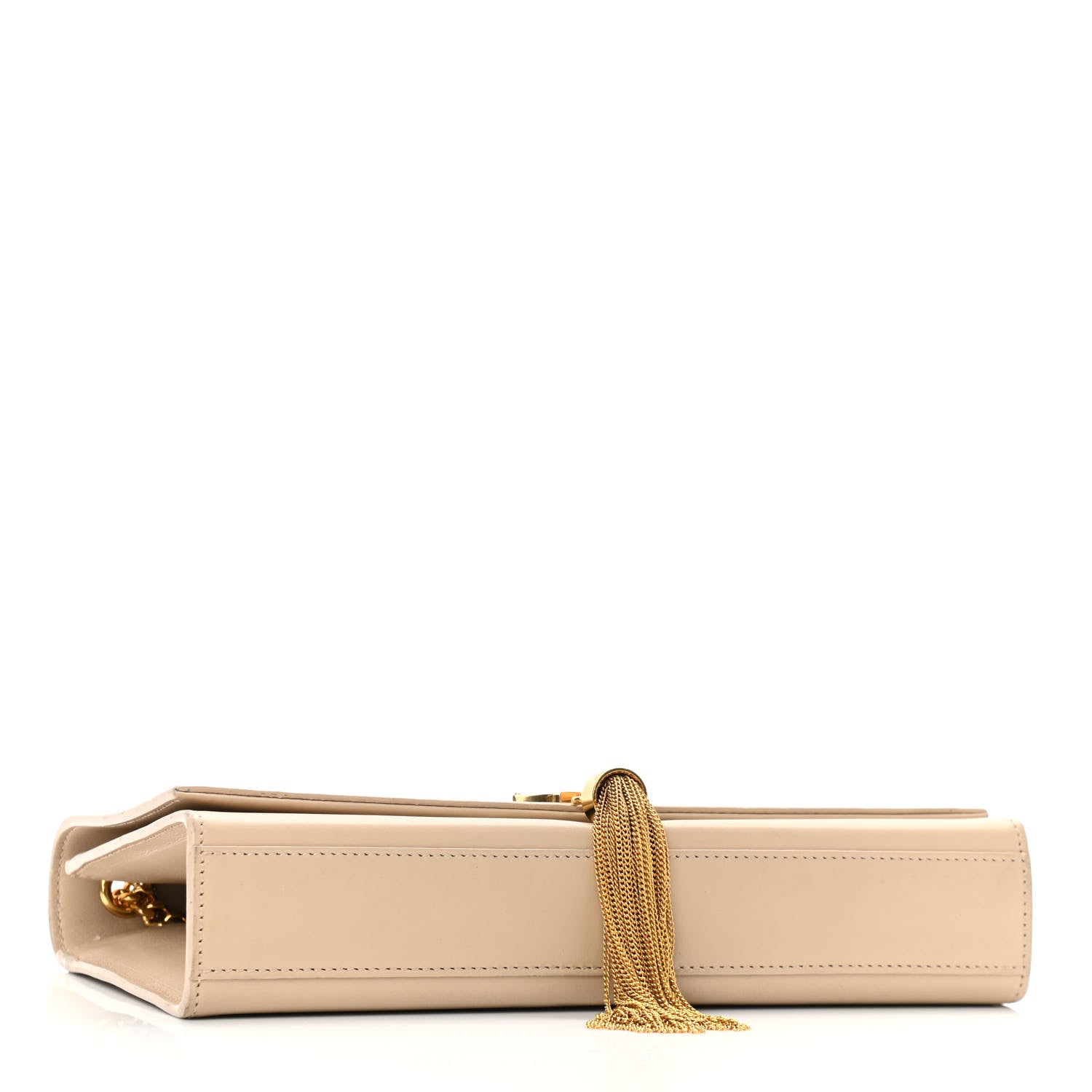 Saint Laurent Smooth Calfskin Medium Classic Monogram Kate Tassel Satchel Nude Powder 3 of 9
