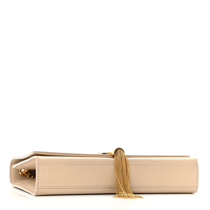 Saint Laurent Smooth Calfskin Medium Classic Monogram Kate Tassel Satchel Nude Powder 3 of 9