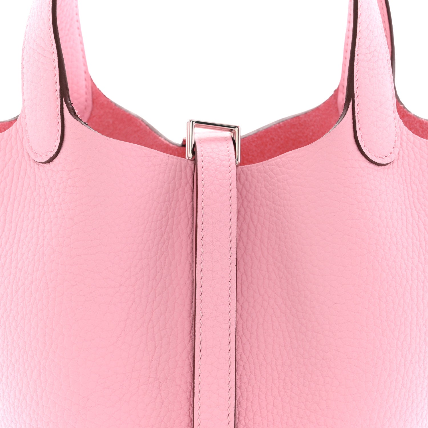 Hermes Taurillon Clemence Picotin Lock 18 PM Rose Sakura 8 of 11