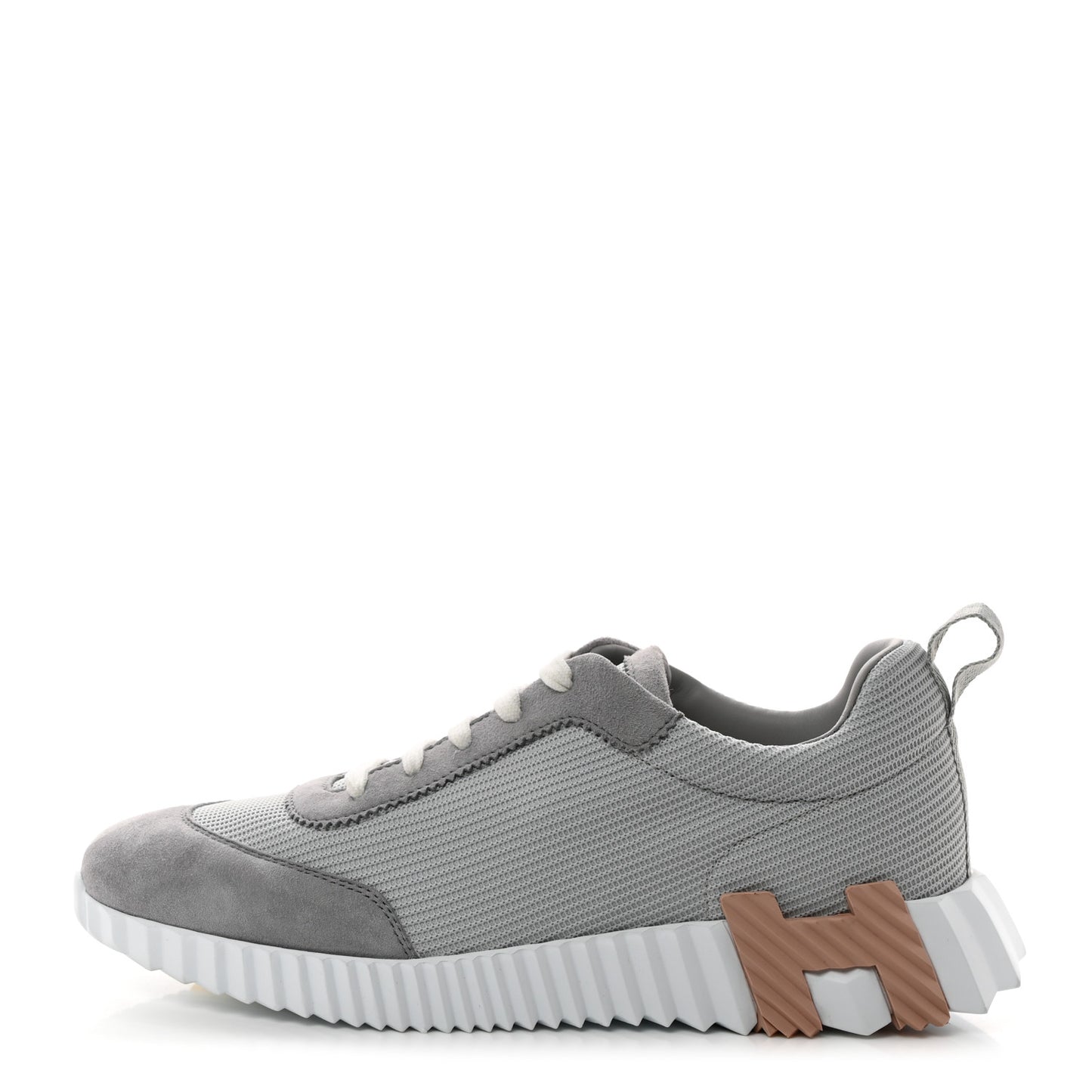 Technical Canvas Suede Goatskin Bouncing Sneakers 40 Gris Multicolor