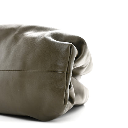 Bottega Veneta Smooth Butter Calf The Pouch Oversized Clutch Kaki Fondent 10 of 10