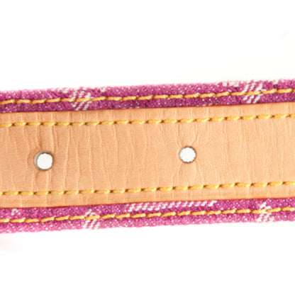 Louis Vuitton Denim Monogram Belt 90 36 Fuchsia 7 of 7