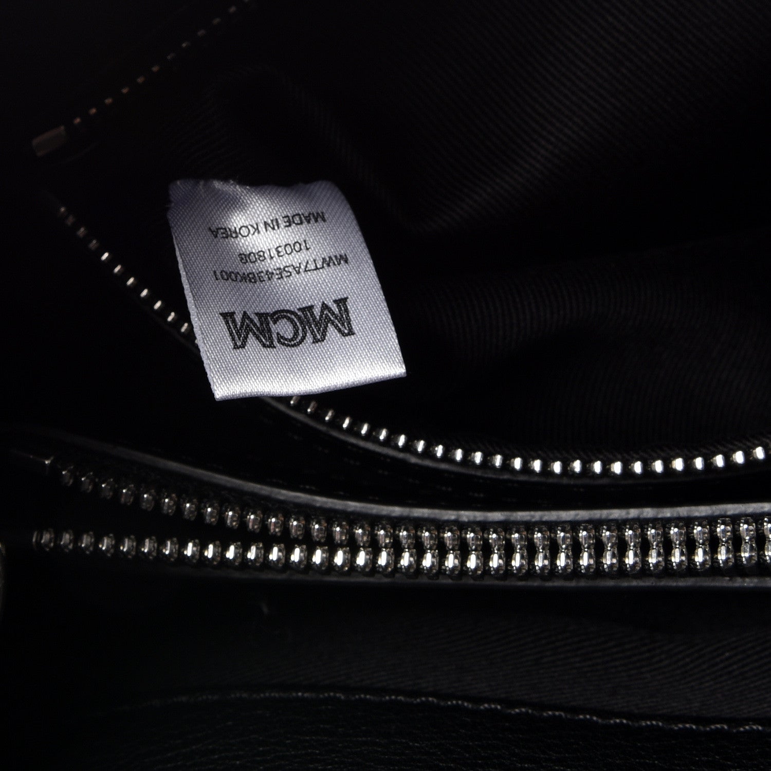 MCM Calfskin Ottomar Monogram Large Essential Tote Black 6 of 14