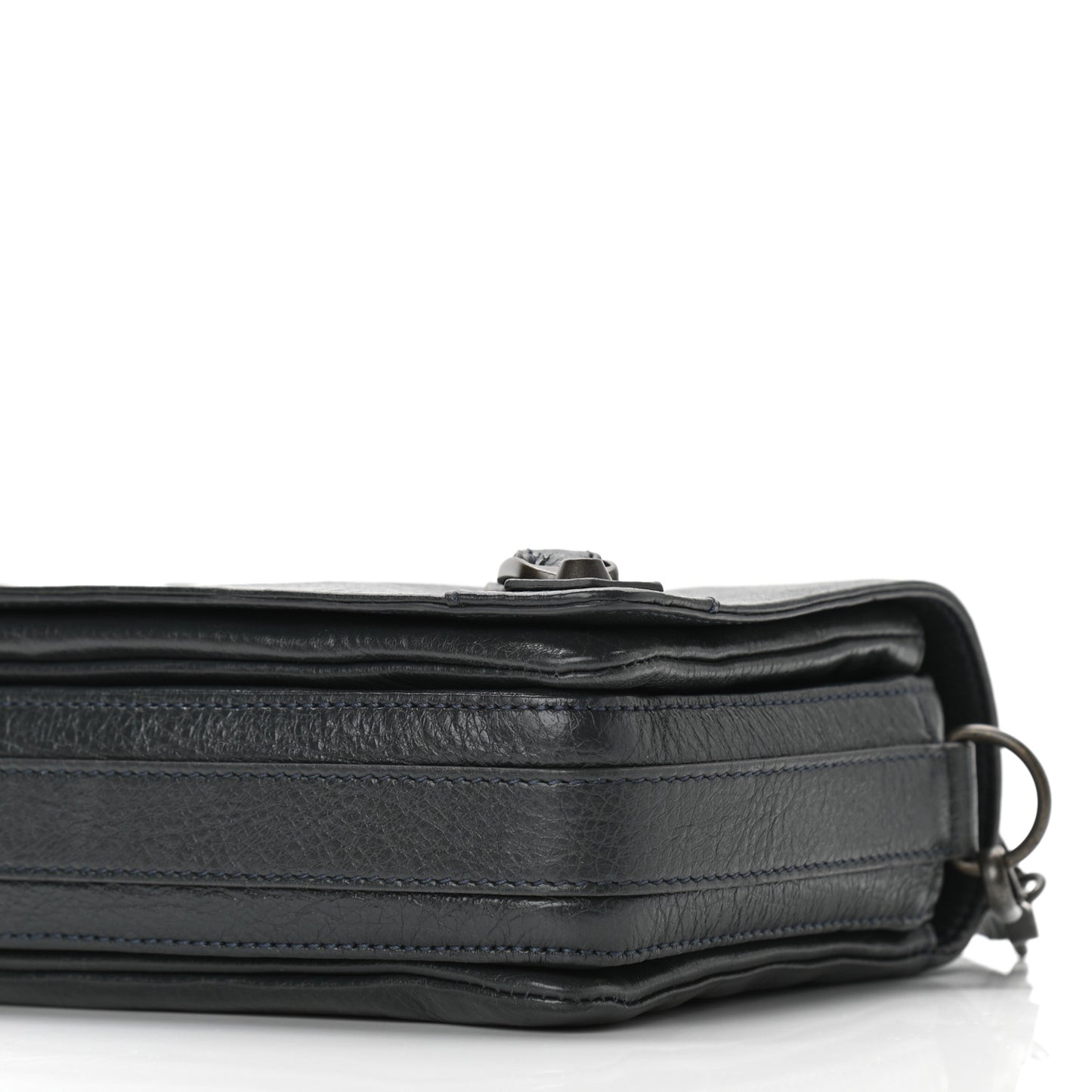Agneau Classic Hardware Tool Kit Crossbody Anthracite