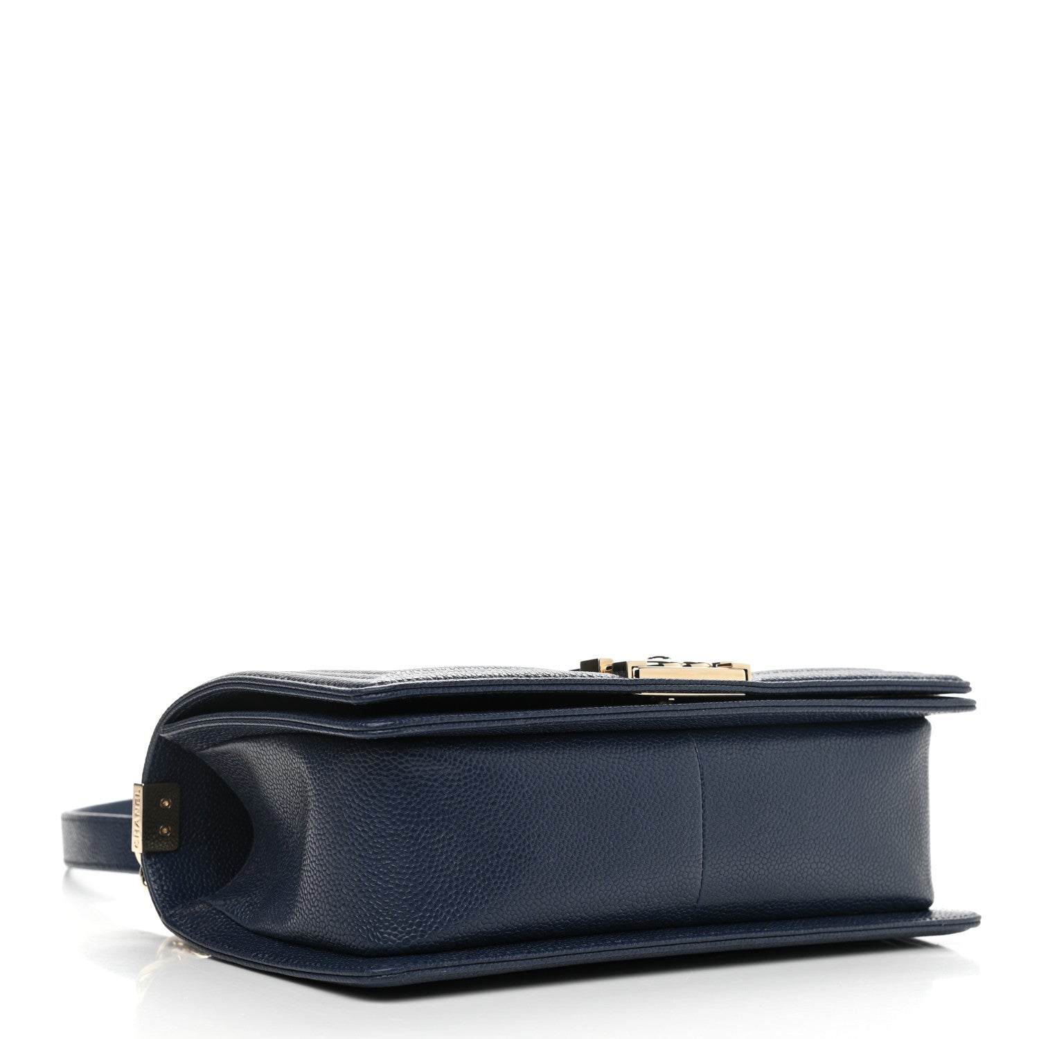 Chanel Caviar Quilted Medium Boy Flap Dark Blue 3 of 10