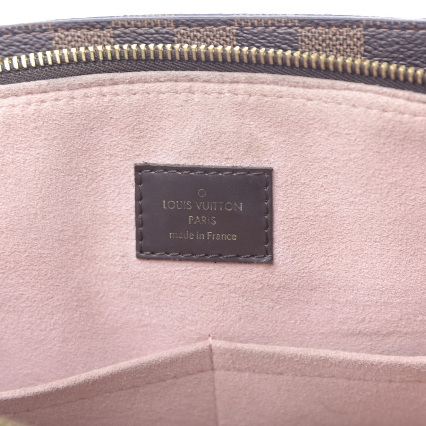Cuir Taurillon Damier Ebene Normandy Magnolia