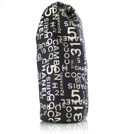 Canvas COCO Beach Bag Backpack Black