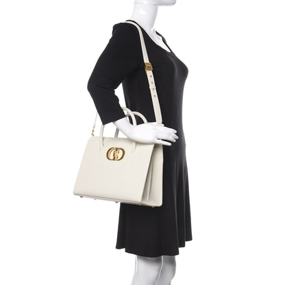 Christian Dior Grained Calfskin Large St. Honore Tote Latte 2 of 10