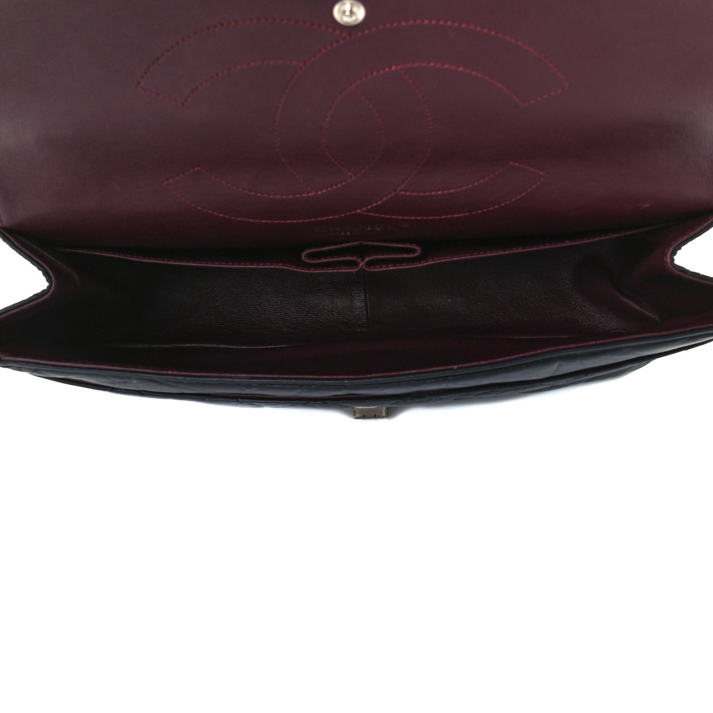 Aged Calfskin Quilted 2.55 Reissue 226 Flap Black