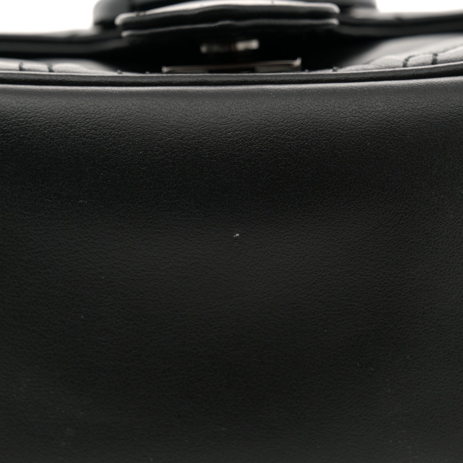 Gucci Calfskin Matelasse Monochrome Mini GG Marmont Crossbody Shoulder Bag Black 11 of 11
